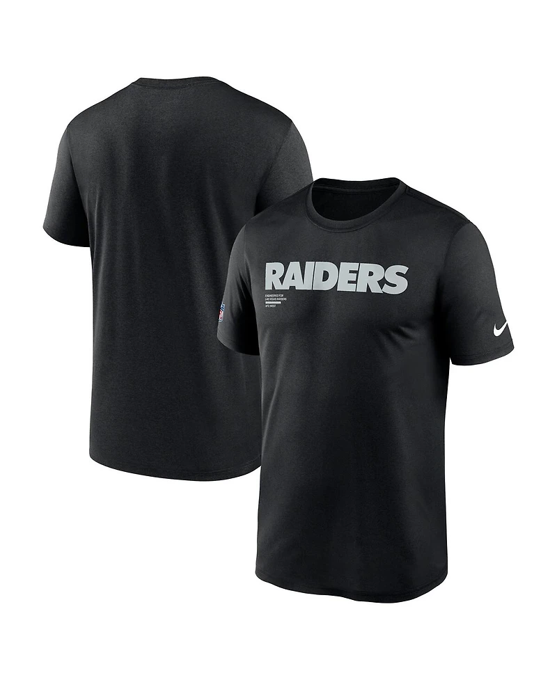 Nike Men's Black Las Vegas Raiders Sideline Legend Performance T-Shirt