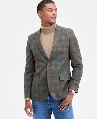 Nautica Men's Modern-Fit Stretch Pattern Sport Coat