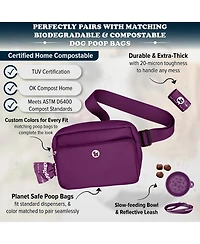 Puppington Walk Star Kit: 3-in-1 Dog Bag, Bowl, & Leash plus Matching 270 Refill Poop Bags