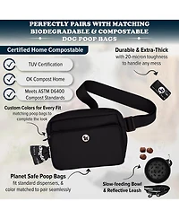Puppington Walk Star Kit: 3-in-1 Dog Walk Bag & Bowl plus Matching 270 Refill Dog Poop Bags