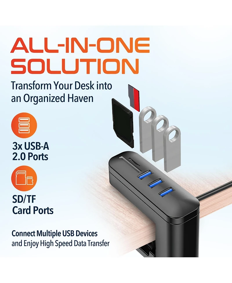 Delton HS7 Headset Holder and Usb Charging Stand