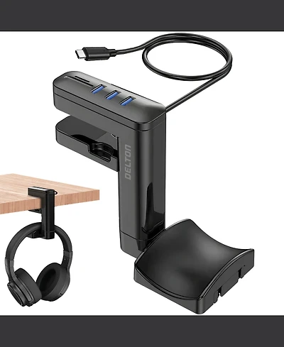 Delton HS7 Headset Holder and Usb Charging Stand