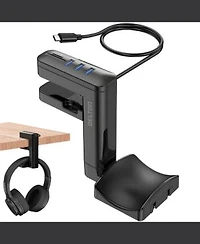 Delton Hs7 Headset Holder Usb Charging Stand