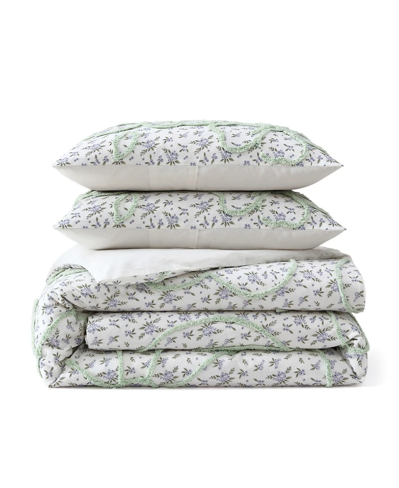 Peri Home Blueberry Chenille 3-Pc. Comforter Set