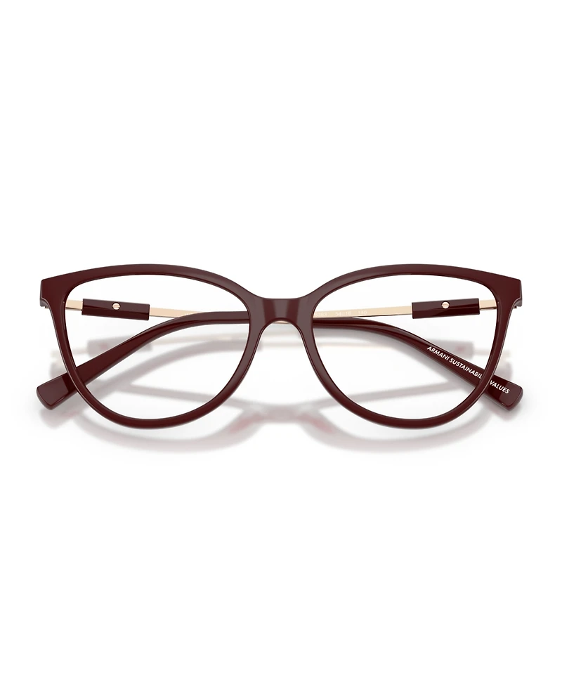 Armani Exchange Women's Cat Eye Eyeglasses, AX3128