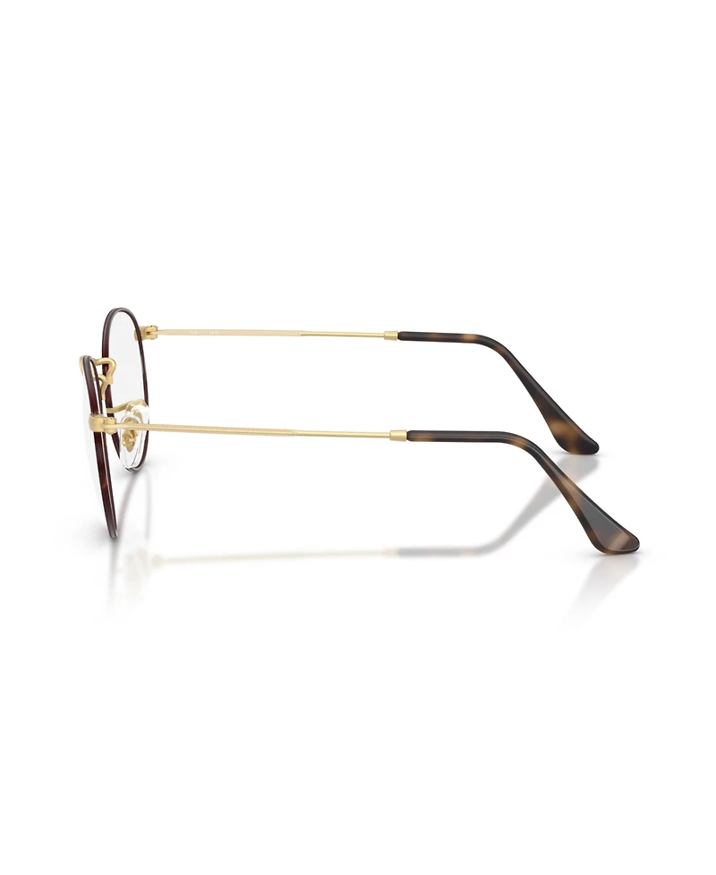 Ray-Ban Unisex Round Metal Optics Eyeglasses, RB3447V