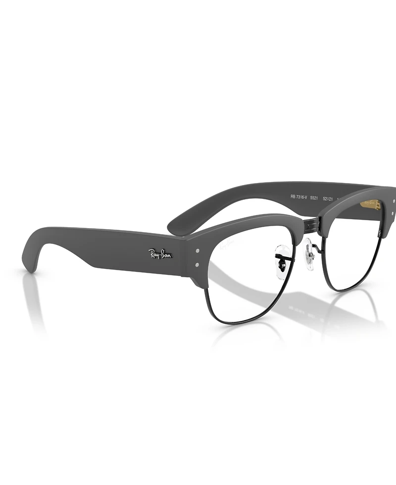 Ray-Ban Unisex Mega Clubmaster Optics Liteforce Eyeglasses, RB7316V
