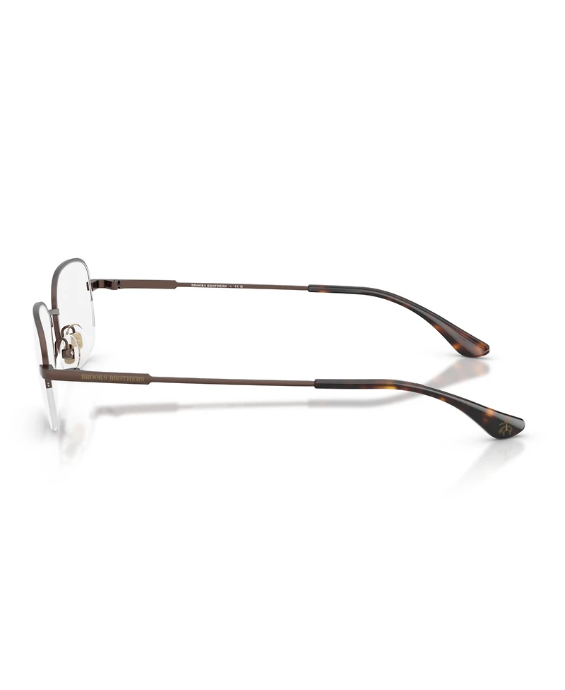 B by Brooks Brothers Men's Rectangle Eyeglasses, BB1121