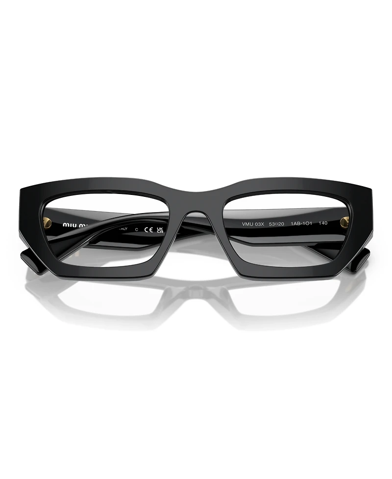 Miu Women's Irregular Eyeglasses, Mu 03XV