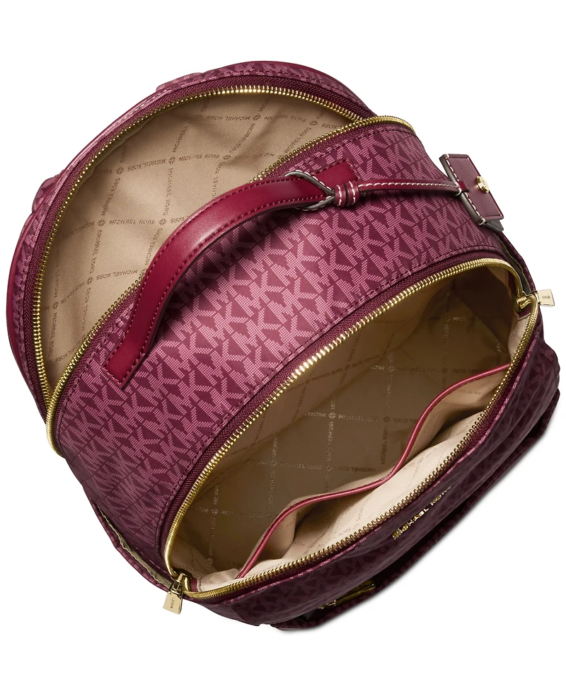 Michael Kors Sable Large Printed Signature Logo Backpack