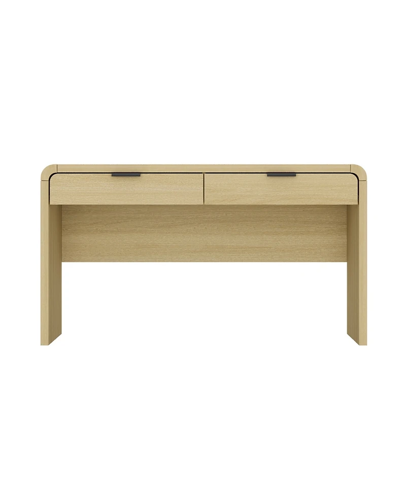 Manhattan Comfort Grace 54" Modern 2-Drawer Home Office Desk