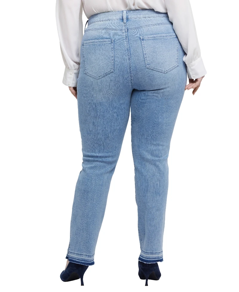 Nydj Plus Marilyn Straight Pull On Jeans