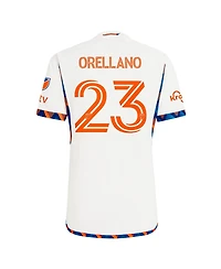 Adidas Men's Luca Orellano White Fc Cincinnati 2024 the Canvas Kit Authentic Player Jersey