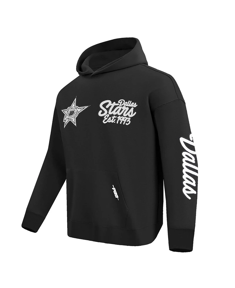 Pro Standard Men's Black Dallas Stars Paint the City Pullover Hoodie Sweatshirt