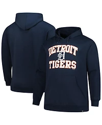 '47 Brand Men's Navy Detroit Tigers Big Tall Velocity Fleece Pullover Hoodie Sweatshirt