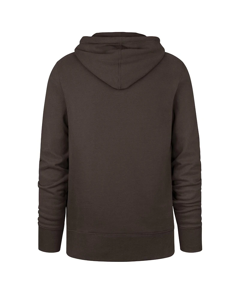 '47 Brand Men's Brown San Diego Padres Velocity Headline Pullover Hoodie Sweatshirt