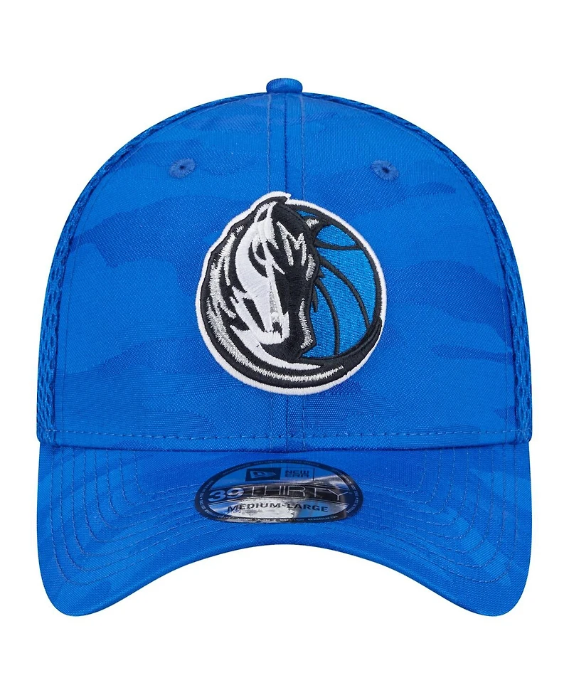 New Era Men's Blue Dallas Mavericks Subtle Camo 39THIRTY Flex Hat