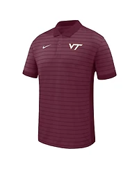 Nike Men's Maroon Virginia Tech Hokies 2025 Early Season Coaches Sideline Victory Stripe Performance Polo Shirt