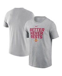 Nike Men's Heather Gray Iowa State Cyclones Local Performance T-Shirt
