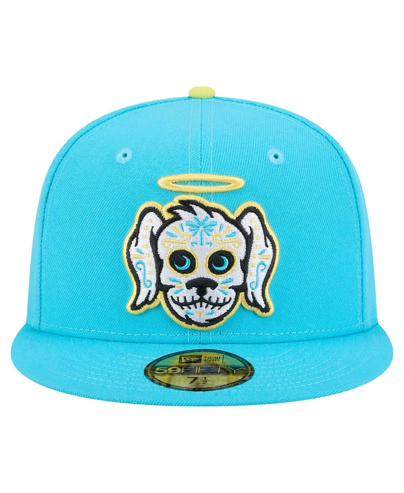 New Era Men's Light Blue Charleston RiverDogs Copa de la Diversion 59FIFTY Fitted Hat