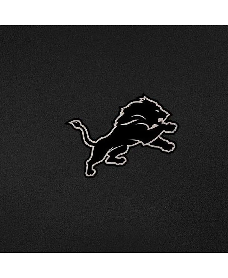 Antigua Men's Black Detroit Lions Reprocess Quarter-Zip Sweatshirt