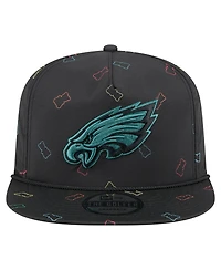 New Era Men's Black Philadelphia Eagles Gummy Golfer Snapback Hat