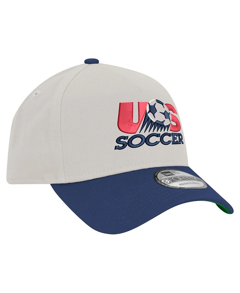 New Era Men's Khaki Usmnt 1993 Retro Foam 9FORTY Adjustable Hat