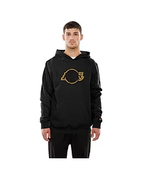 New Era Men's Black Los Angeles Lakers Tonal Color Pop Premium Pullover Hoodie
