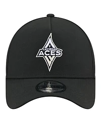 New Era Men's Black Las Vegas Aces Core Logo A-Frame 9FORTY Adjustable Hat