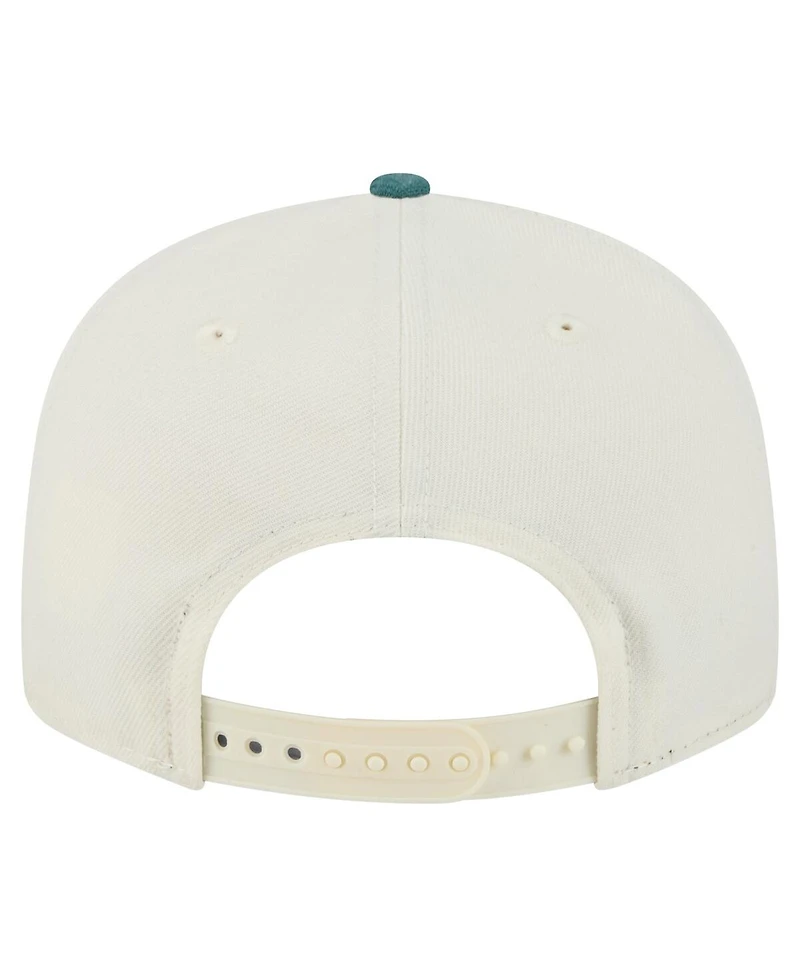 New Era Men's Cream/Midnight Green Philadelphia Eagles Super Bowl Lix Champions Side Patch Two Tone 9FIFTY Snapback Hat