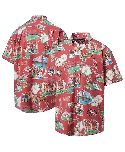 Reyn Spooner Men's Red San Francisco 49ers Scenic Button-Down Shirt
