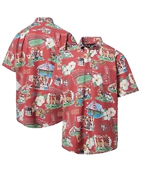Reyn Spooner Men's Red San Francisco 49ers Scenic Button-Down Shirt