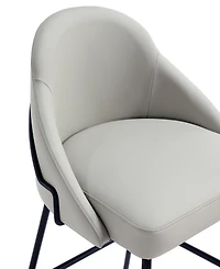 Manhattan Comfort Gracie 41.1" Leatherette Upholstered Barstool