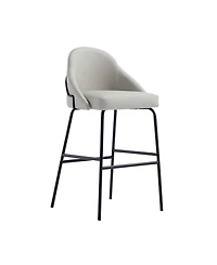 Manhattan Comfort Gracie 41.1" Leatherette Upholstered Barstool