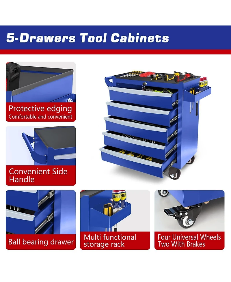 Mondawe -Drawer Rolling Tool Chest