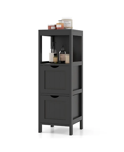 Freestanding Storage Cabinet with 2 Removable Drawers for Bathroom