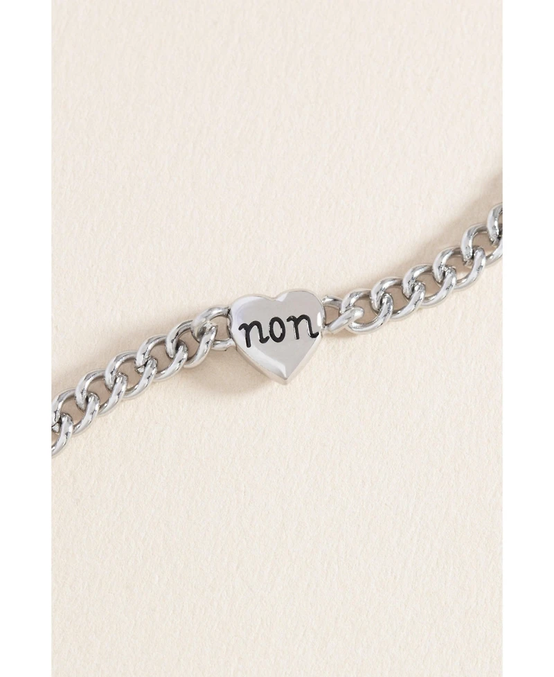 Alex and Ani Oui Non Heart Inline Bracelet