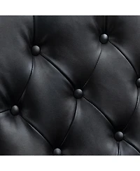 Mondawe Wood Frame Armchair, Modern Accent Chair Lounge For Living Room