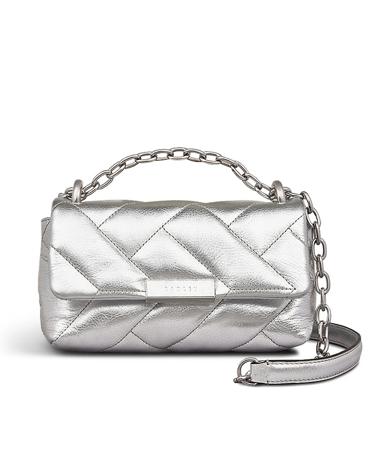 Radley London Mill Bay Xl Quilt Metallic Flap Over Crossbody Bag
