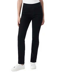 Gloria Vanderbilt Petite Amanda High Rise Pull-On Slim Straight Leg Jeans