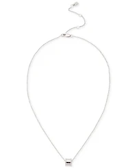 Lauren Ralph Lauren Sterling Silver Ring Pendant Necklace, 16" + 3" extender