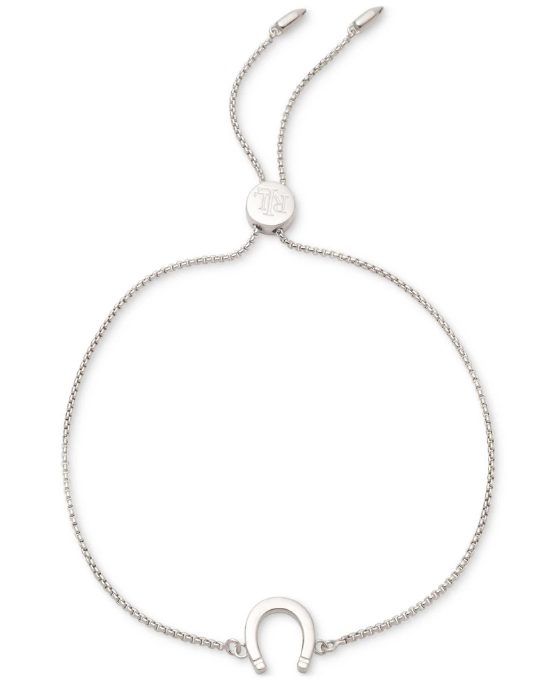 Lauren Ralph Lauren Sterling Silver Horseshoe Slider Bracelet