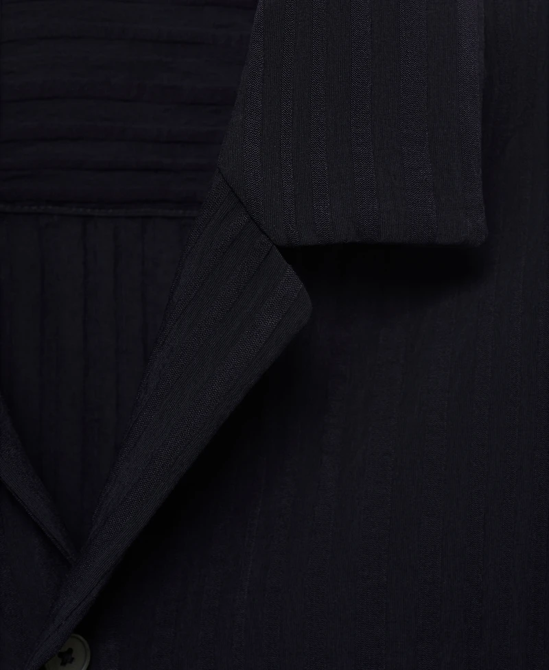 Mango Men's Stripped Structure Shirt