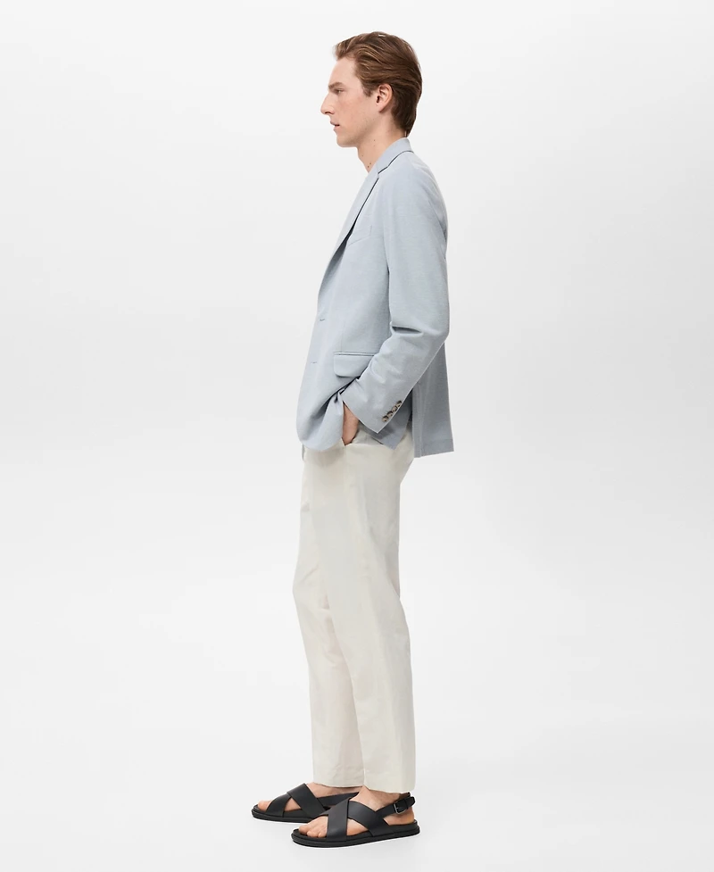 Mango Men's Verner Slim Fit Cotton Blazer
