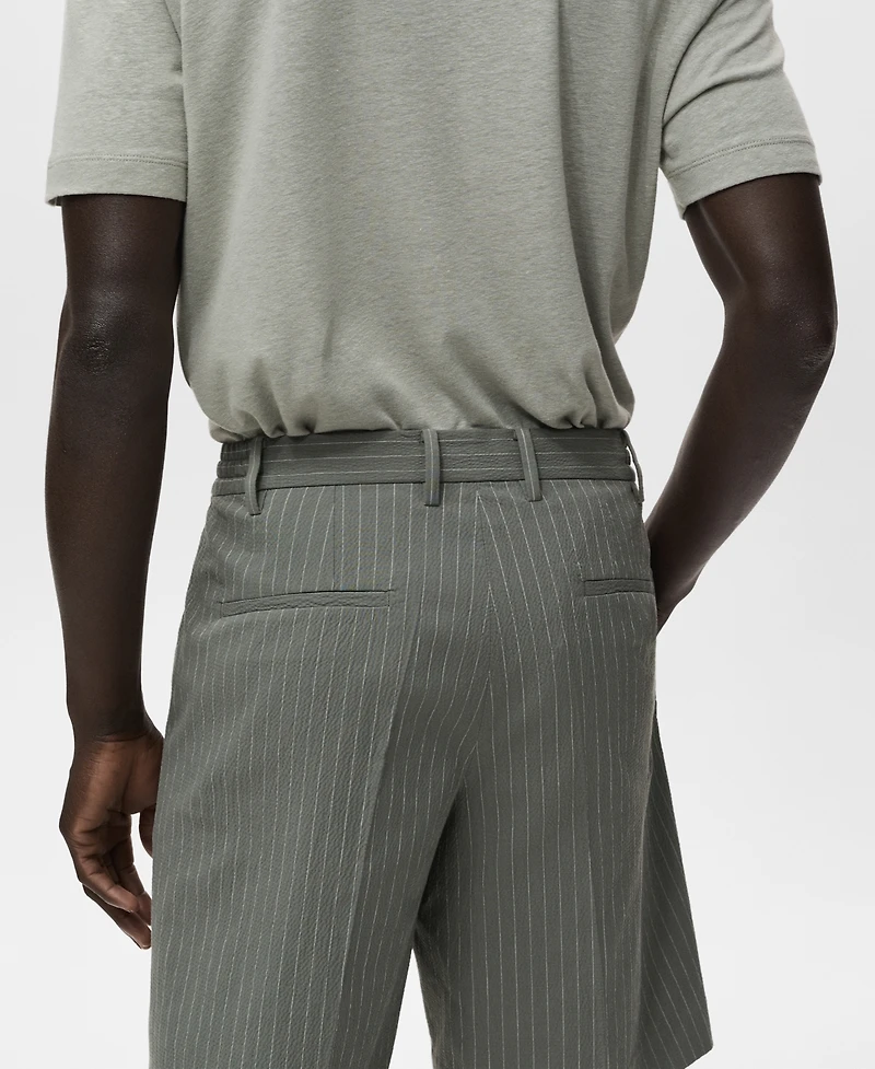 Mango Men's Slim-Fit Chino Cotton Bermuda Shorts