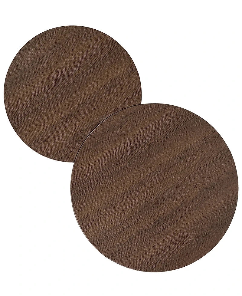 Gallerie Decor 2-Pc. Saxony Rattan Nesting Coffee Table