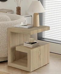 Gallerie Decor 18" Manufactured Wood Symmetry End Table