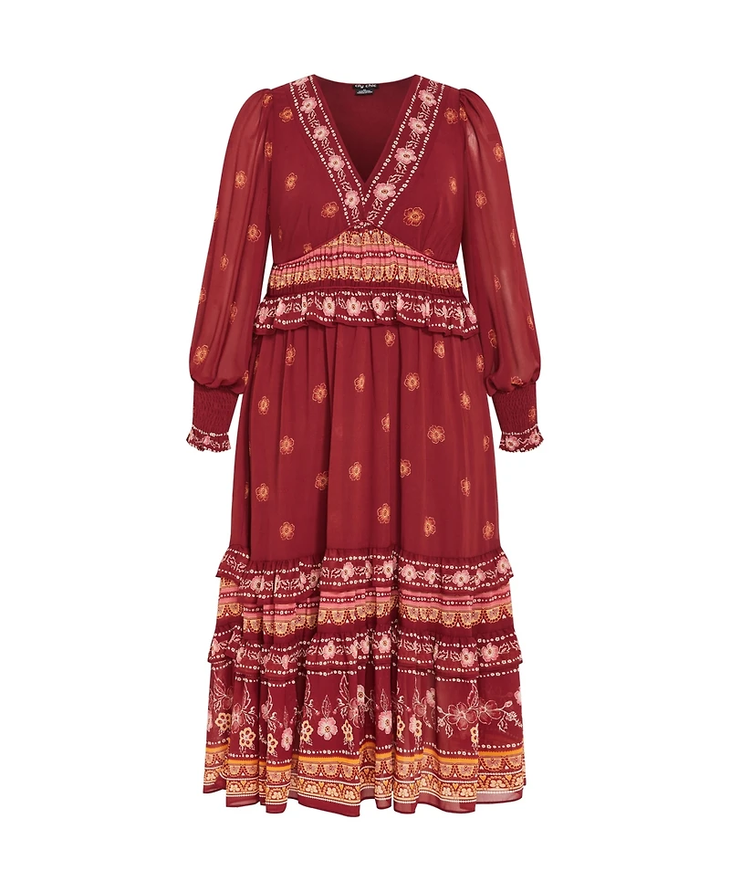 City Chic Plus Cameron Maxi Dress
