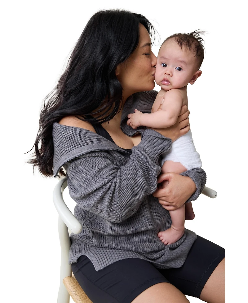 Ingrid + Isabel Maternity Cozy Quarter Zip Sweater