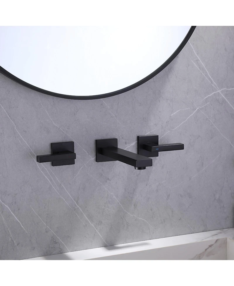 Greenspring Two-Handle Wall Mounted Bathroom Faucet